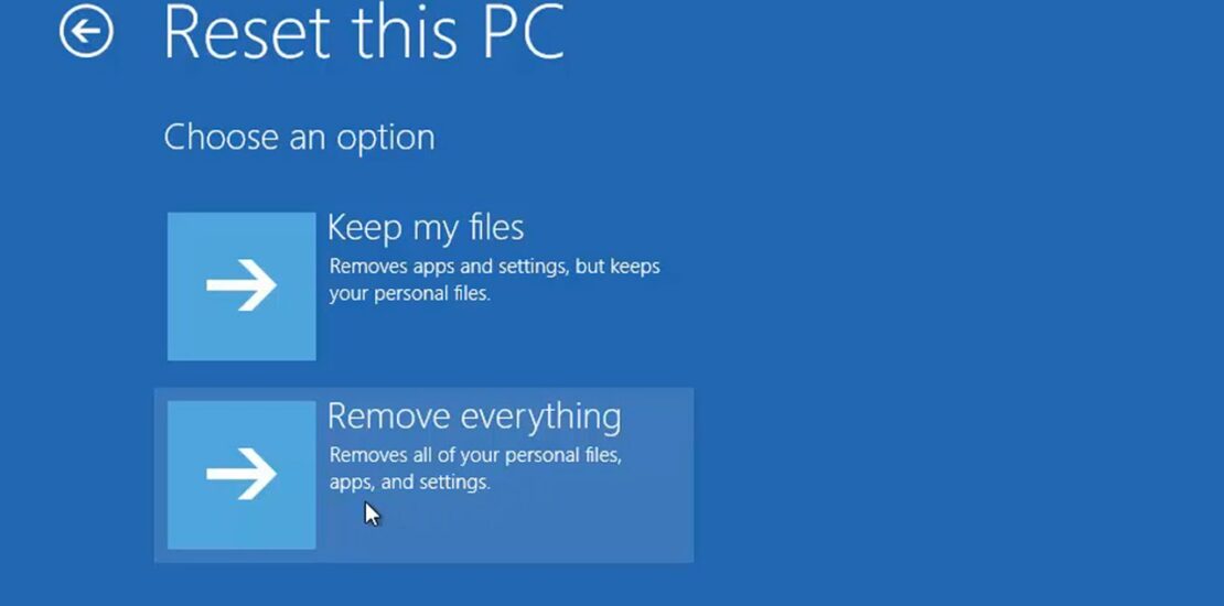 How to Reset Computer to Factory Settings Windows 10