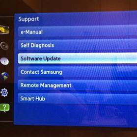 How to update software on samsung smart tv manually