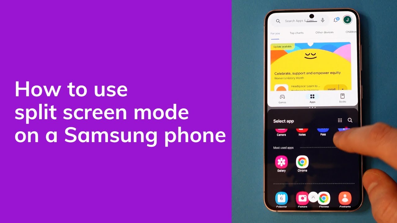 How to enable split screen on samsung galaxy phone