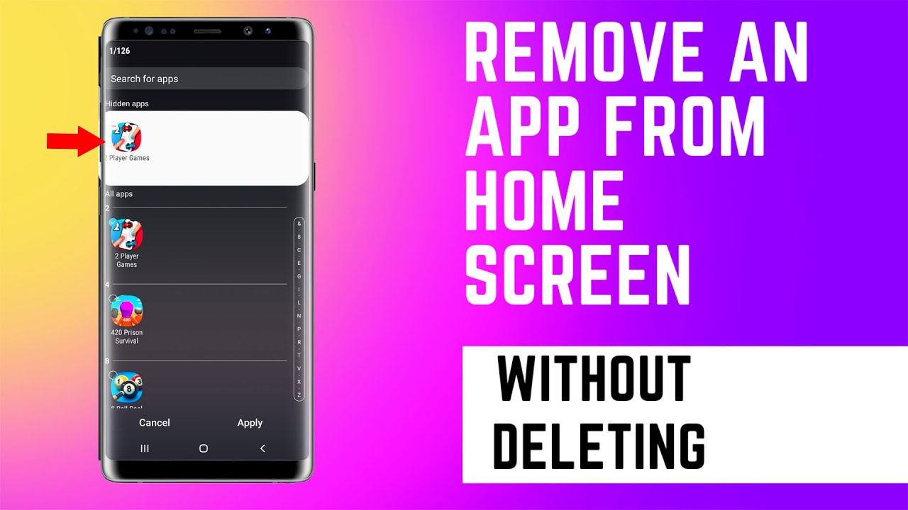 How to delete samsung free from home screen