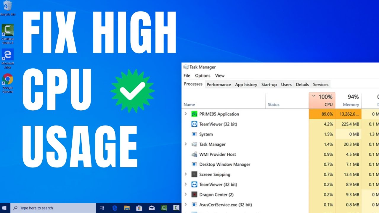 How to fix high cpu usage in windows task manager